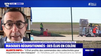 Bruno Retailleau (LR) sur les masques : "L'initiative de terrain supplée à la lourdeur bureaucratique de l'État"