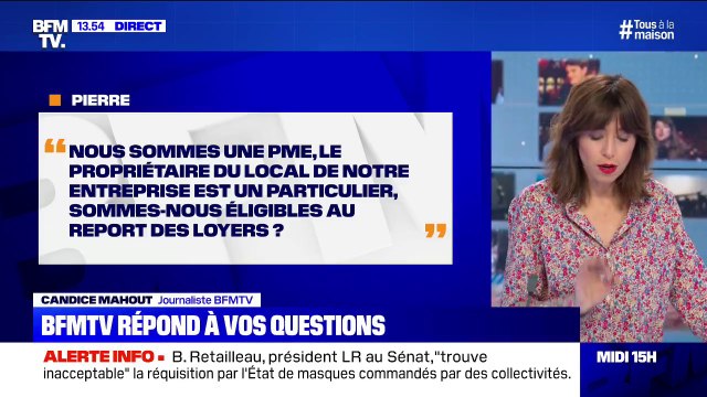 Nous sommes une PME, notre propriétaire est un particulier, sommes-nous éligibles au report des loyers? BFMTV répond à vos questions