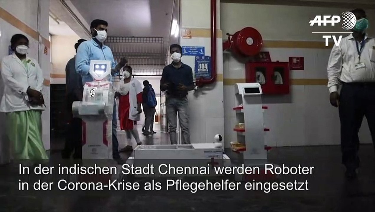 Keine Ansteckungsgefahr: Roboter pflegen Corona-Patienten