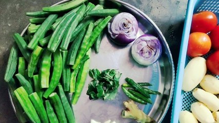 Aloo bhindi recipe | bhindi aloo recipe | how to make potato and ladyfinger