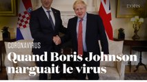 Boris Johnson, covid  en soins intensifs aujourd'hui, narguait le virus il y a un mois