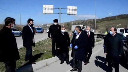 Vali Kaymak, Havza'da incelemelerde bulundu