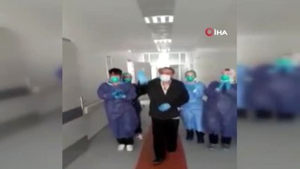 Kilis'te korona virüsü yendi alkışlarla taburcu oldu