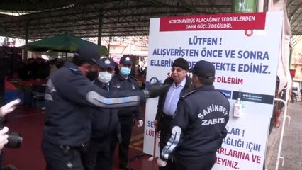 Pazar yerlerinde korona önlemleri arttırıldı