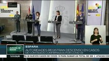 España registra descenso en casos confirmados de COVID-19