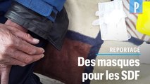 Elle récupère des masques pour les donner aux SDF