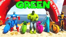 Super Heros For Kids - LEARN COLORS for Children W Spiderman and Superheroes Cycles Racing w Street Vehicles for Kids #8