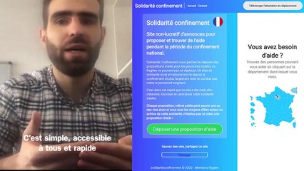 Confinement : il crée un site de mise en relation de particuliers pour proposer des services