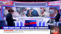 Story 2 : Emmanuel Macron avec les soignants en Seine-Saint-Denis - 07/04