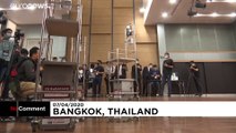 ربات‌ها در خدمت بیمارستان‌های تایلند برای توزیع غذا و دارو به بیماران کرونا