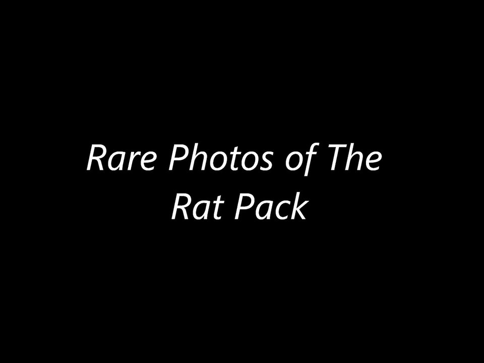 Rare Photos of The Rat Pack