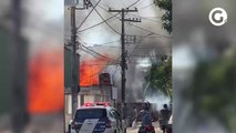 Incêndio destrói casas no bairro Maria Ortiz, em Vitória