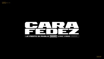 CARA - Le Feste Di Pablo