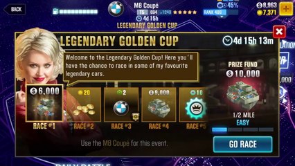 #99 CSR Racing 2 | Legendary Golden Cup | BMW M8 Coupé