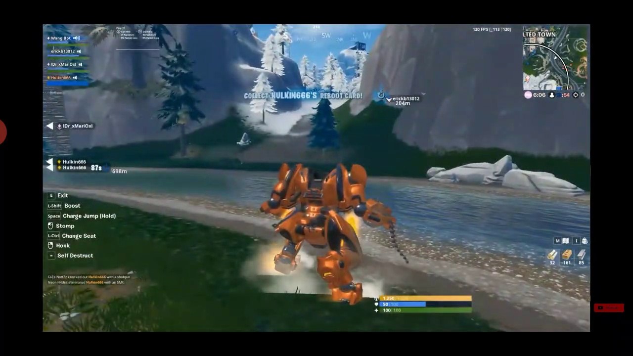 Fortnite roboter kampf