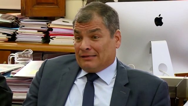 El expresidente de Ecuador Rafael Correa, condenado a ocho años de prisión