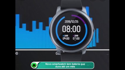 Novo smartwatch tem bateria que dura até um mês