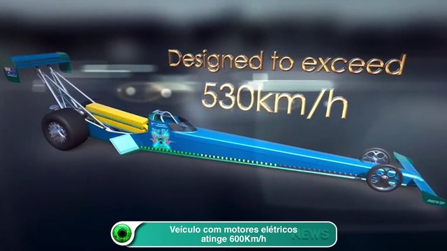 Veículo com motores elétricos atinge 600Km-h