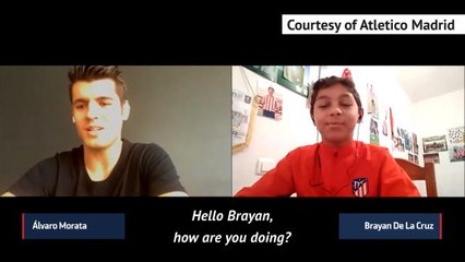 Alvaro Morata Challenges Young Atletico Madrid Talent on Social Media ⚽