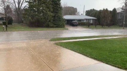 Ferocious hail hits Wisconsin