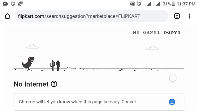 OFFLINE CHROME DINOSAUR GAME HIGH SCORE 1640