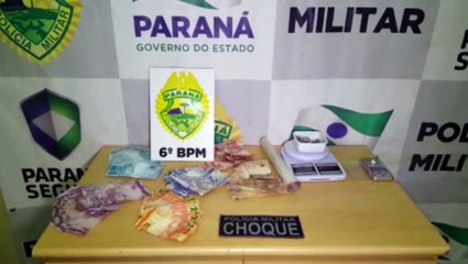 Três são detidos pela PM com porções de drogas e mais de R$ 5 mil