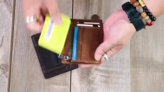 Slim Credit Card Holder Leather Minimalist Wallet | OSVEEZIE