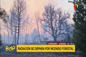 Ucrania: incendio forestal en Chernobyl causa aumento en la radiación