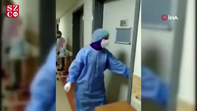 Koronavirüsü yendi, alkışlarla taburcu oldu