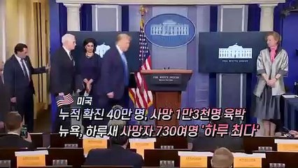 [영상구성] 뉴욕 하루새 사망자 730여명 '하루 최다'