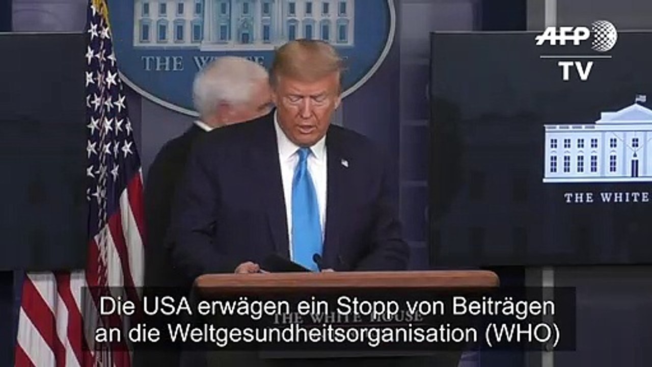 Wegen Coronakrise: USA prüfen ein Stopp von Beiträgen an die WHO
