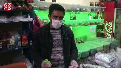 Paraya sirke sıkan bakkal! Corona’dan böyle korunuyor…