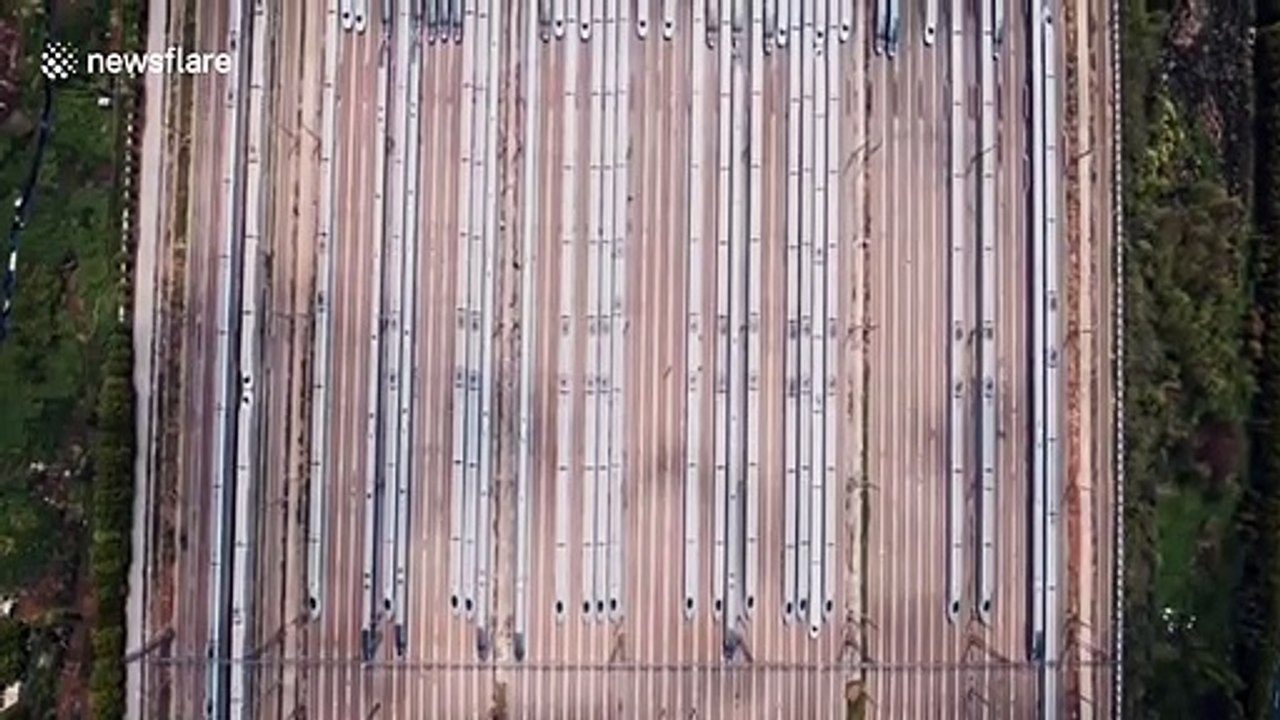 Almost 100 high-speed trains wait to depart Wuhan as city's coronavirus lockdown is lifted