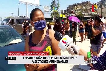 Municipalidad del Rimac y USIL repartieron almuerzos entre familias de Cantagallo