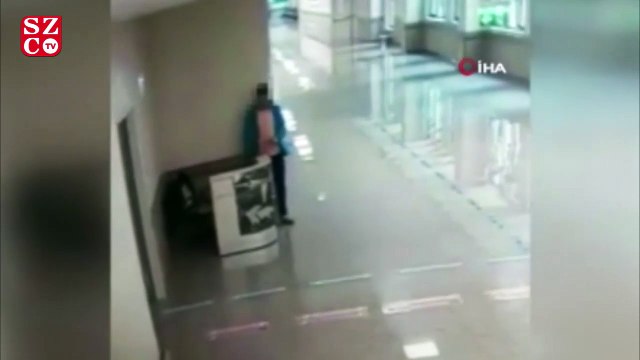 Corona günlerinde doktor ve hemşirelerin çantalarını çalan vicdansız hırsız kamerada