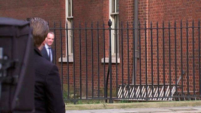 Dominic Raab arrives at Downing Street to chair cabinet meeting