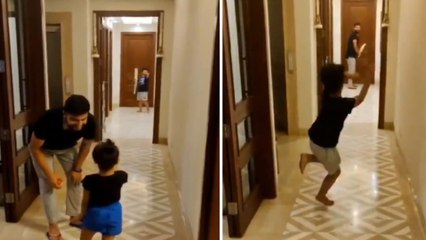 Suresh Raina Plays Gully Cricket At Home With Daughter During Lockdown