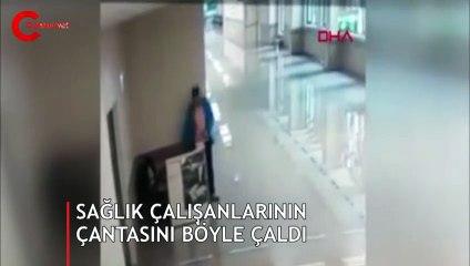 Hastanede skandal görüntüler! Kameraya böyle yakalandı