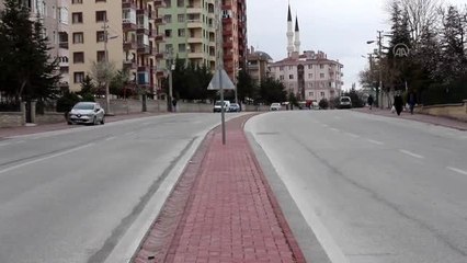 Konya'da çalışanlardan vatandaşlara "Evde kal" çağrısı
