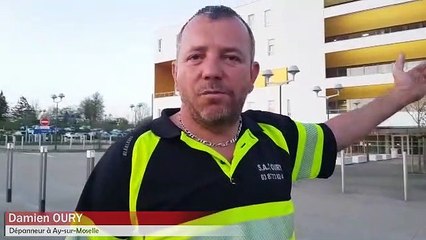 Hommage des dépanneurs à tout le personnel hospitalier du CHR de Mercy