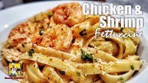 Cajun Chicken and Shrimp Fettuccine - Crockpot Recipes