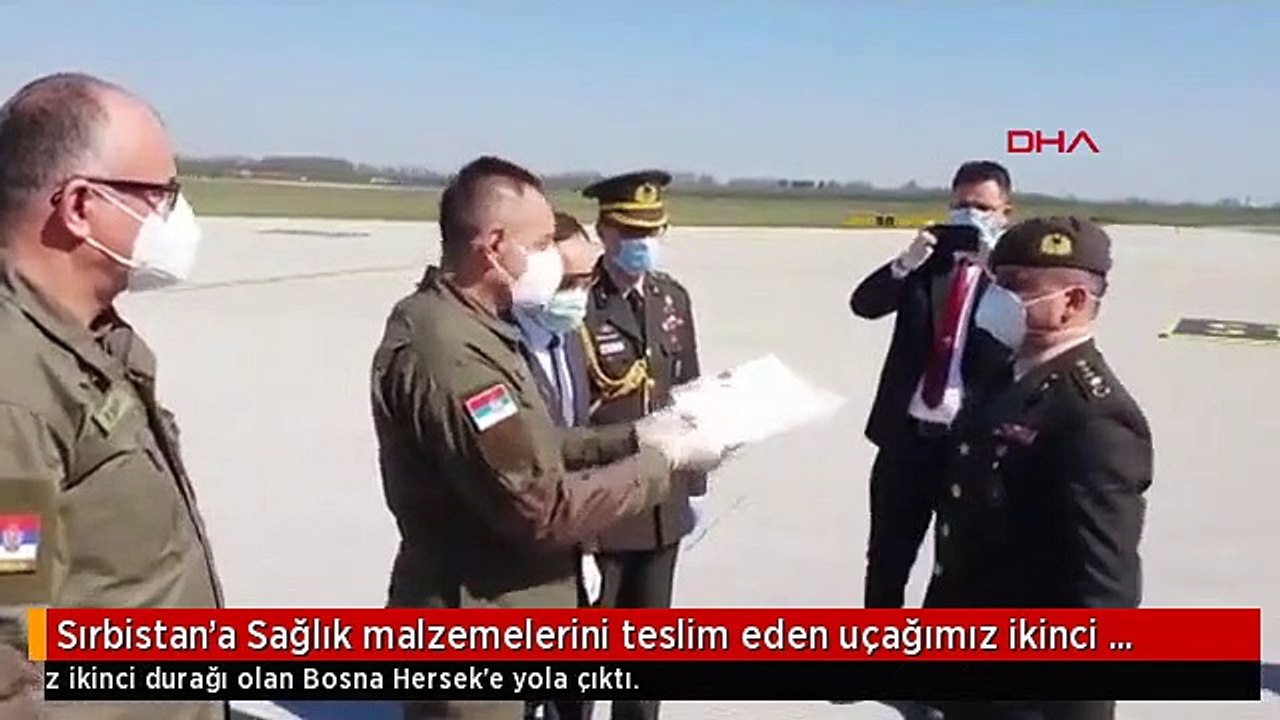 Sırbistan'a Sağlık malzemelerini teslim eden uçağımız ikinci durağı olan Bosna Hersek'e...