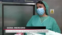 Un hospital de Sevilla esteriliza y reparte mascarillas hechas por voluntarias