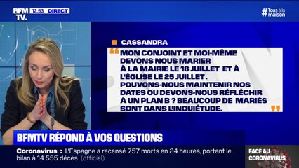 Je dois me marier en juillet. Pouvons-nous maintenir ou devons-nous penser à un plan b? BFMTV vous répond