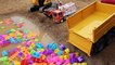 Excavator, Dump Truck, Police Cars and Crane Construction Toy Vehicles for Kids