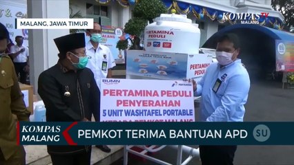 Pemerintah Kota Malang Terima Bantuan APD dari Perusahaan dan Kampus