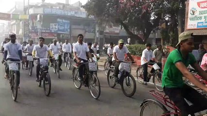 स्मार्ट सिटी सहारनपुर के लोगों ने अपना ही साइकिल