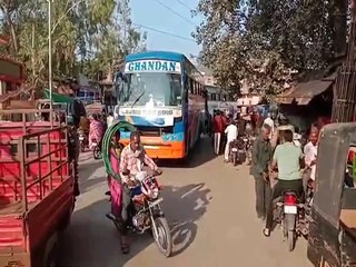 प्रवेश निषेध, फिर भी गुजर रहे भारी वाहन