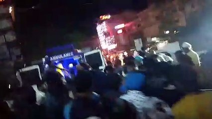 टायर गोदाम में आग, अस्पताल में भरा धुआं, डर के मारे भागे मरीज