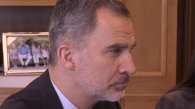 Los reyes se reúnen con representantes de la OMS